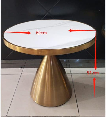 Olmecs round tea table/cofee table (black/gold)