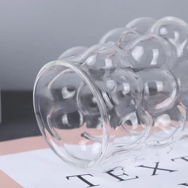 Liying 3Pcs Cloud Design Bubble Glass Cup 350ML Shaped Cups
