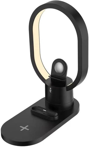 15W Magnetic 4 In 1 Wireless Charger Stand Bedside Night Light Compatible With Smart Phones Eye Protection Night Lamp Charger.