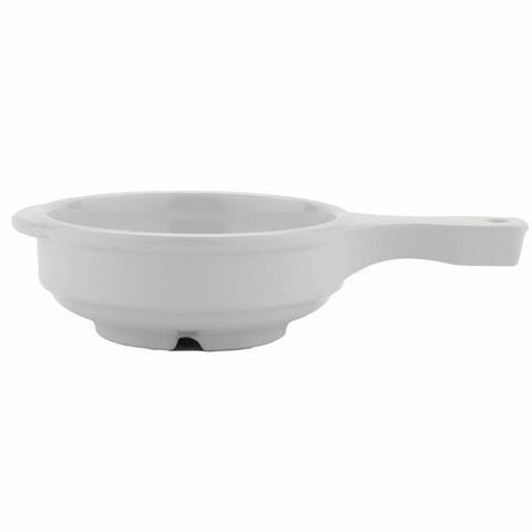 Olmecs Soup Bowl with Handle, 12 Ounce, White (Set of 12Pcs)