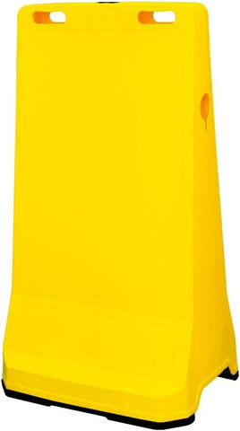 Olmecs Blank Road Barrier | Portable Barrier with Advertising Barges | Pavement Sign Barrier with Threaded Socket and Chain Attaching Hole