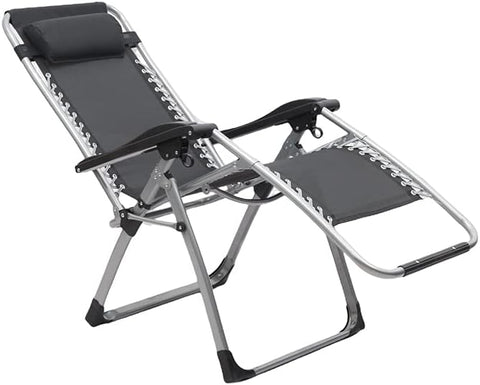 Olmecs Portable Folding Camping Chair Fishing Camping Chair (BLACK MESH WHITE FRAME)