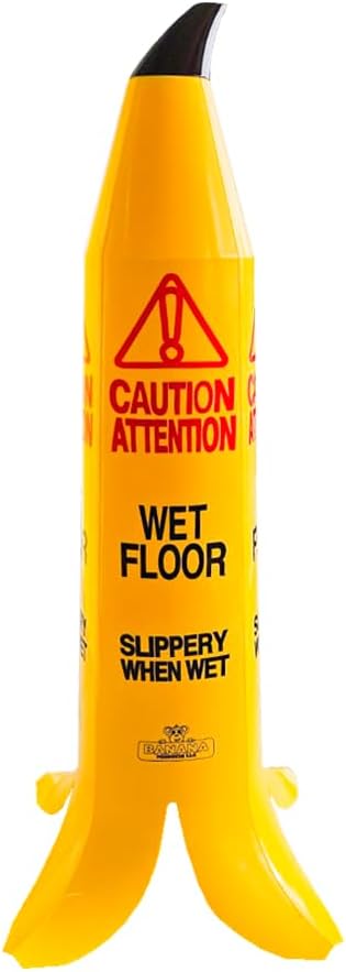 Olmecs Wet Floor Banana Cones -90CM | Banana-Shaped Wet Floor Cone (1)