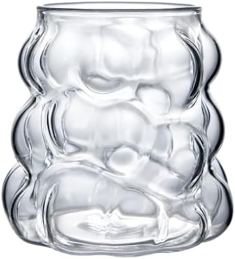 Liying 3Pcs Cloud Design Bubble Glass Cup 350ML Shaped Cups