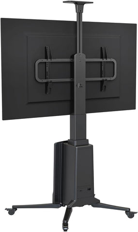 Floor TV Stand Rolling TV Cart for Large Screen 55-85 inch TVs | Motorized Lift TV Cart with Remote Control