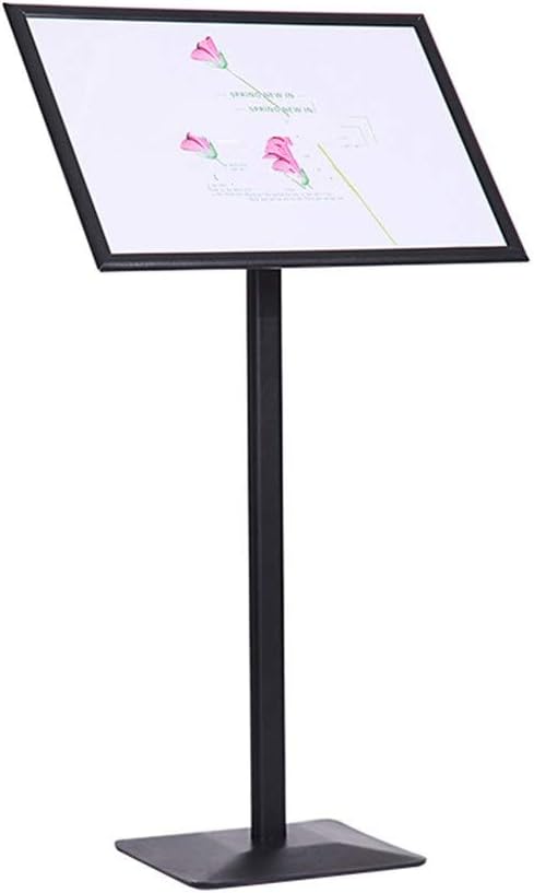 Heavy Duty Pedestal Floor Signage Stand Holder, for Outdoor or Indoor Advertising (8.5 x 11, Black)