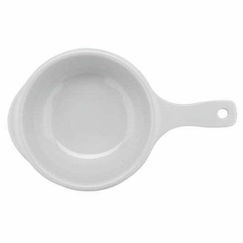 Olmecs Soup Bowl with Handle, 12 Ounce, White (Set of 12Pcs)