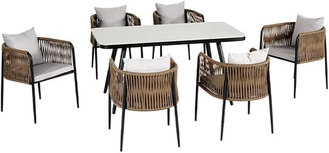 Olmecs Nordic Leisure Outdoor Furniture Metal String Bistro