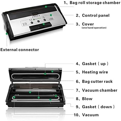 Vacuum Sealer Vacuum Bag Compressor Dry And Wet