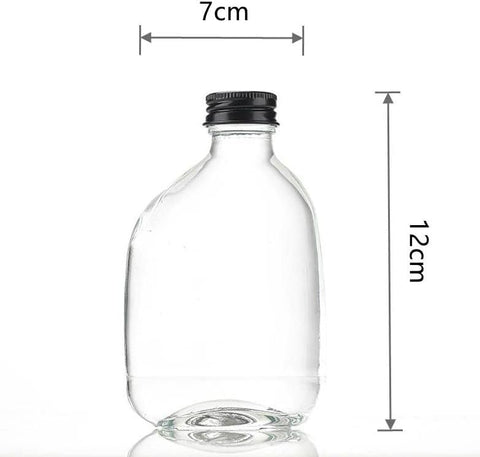 Willow 12pcs empty juice bottle glass milk beverage bottle
