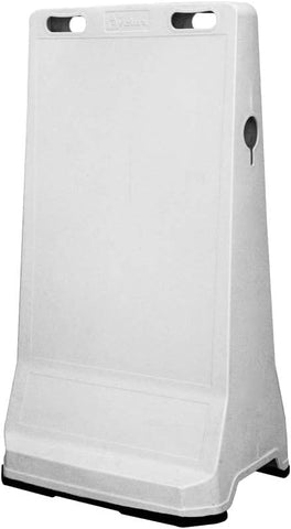 Olmecs Blank Road Barrier | Portable Barrier with Advertising Barges | Pavement Sign Barrier with Threaded Socket and Chain Attaching Hole