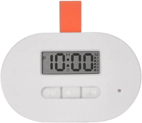 Smart Pill Box - Three Compartment Pill Dispenser Silicone Buckle Travel Organizer | Portable Medicine Box with Alarm Clocks,