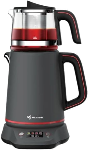 MEBASHI Tea Maker, 2L Kettle and 1L Teapot, Digital Display