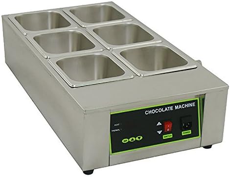 Commercial Chocolate Tempering Machine, 1000W Chocolate Melting Machine With Temperature Control 6 Compartment