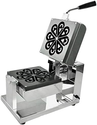 Olmecs Commercial Electric Water Drop Shape Teardrop-Shaped Waffle Machine Maker Making Machine Baker Non-stick