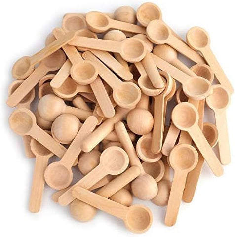 Willow 12Pcs Wooden Spoon, Bath Salt Spoons, Wooden Spoon, Small Spoon for Glasses
