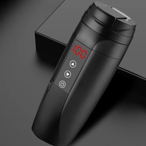 Olmecs Electric Kettle Mug Stainless Steel Bottle 450ML with 25-100℃ Temperature Control for Coffee Tea Milk