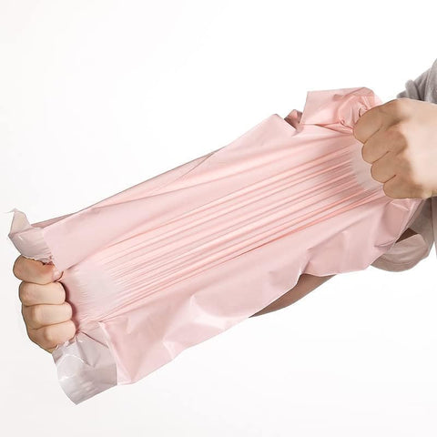 50Pc Pack 20x31 Cms Self-seal Adhesive Courier Storage Bags Mailer Postal Shipping Mailing Bags Pink Matt - Willow