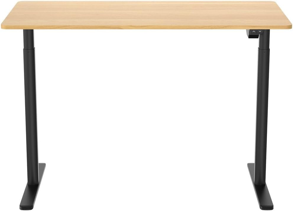 Navodesk Office Desk With Adjustable Height - Natural & Black