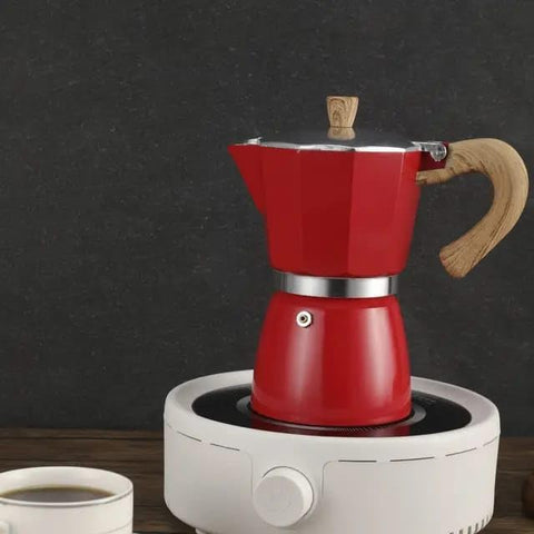 Olmecs Stovetop Espresso Maker Moka Pot (6cup)
