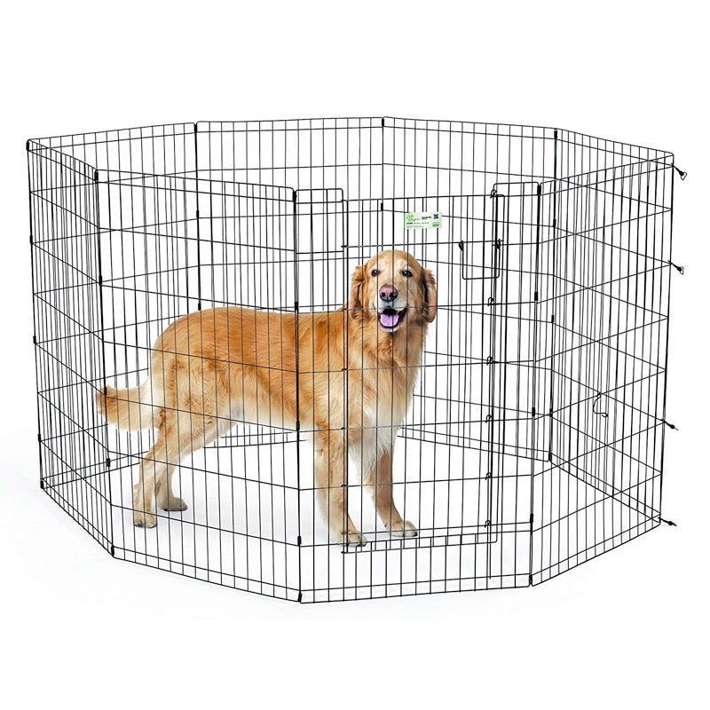 42 Inch Black Exercise Pen with Full MAX Lock Door