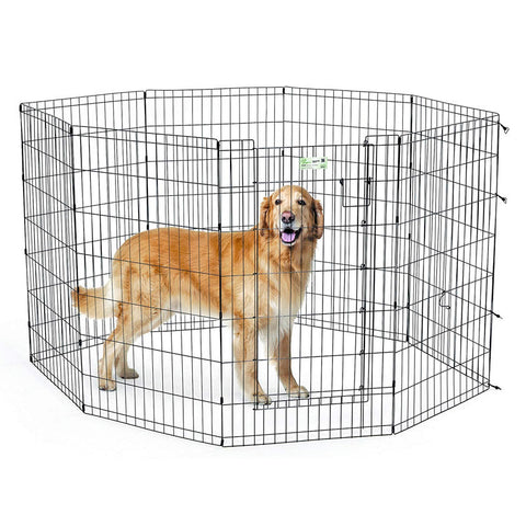 42 Inch Black Exercise Pen with Full MAX Lock Door