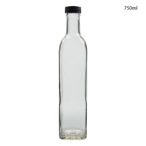Willow Square Clear Olive Oil Bottle 500ml (24Pcs/Ctn)