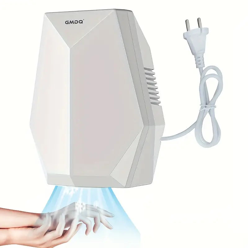 Smart Sensor Hand Dryer, Wall-Mounted Hand Drying Device, Blue Light Irradiation, 1600W High Power