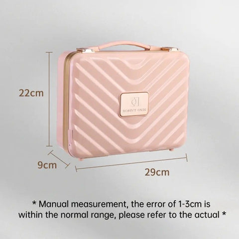 Travel Makeup Train Cases with Lighted Mirror 3 Color Setting