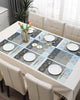 PVC Vinyl Washable Table Mats for Dining Table - 45x30 cm Placemats (10Pc Set)