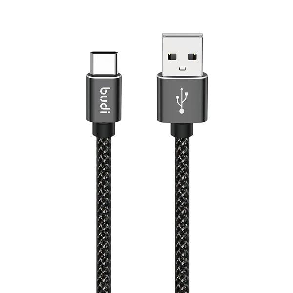 Budi Type-C 3 Meter 2.4A Braided Cable – Black DC206T30B
