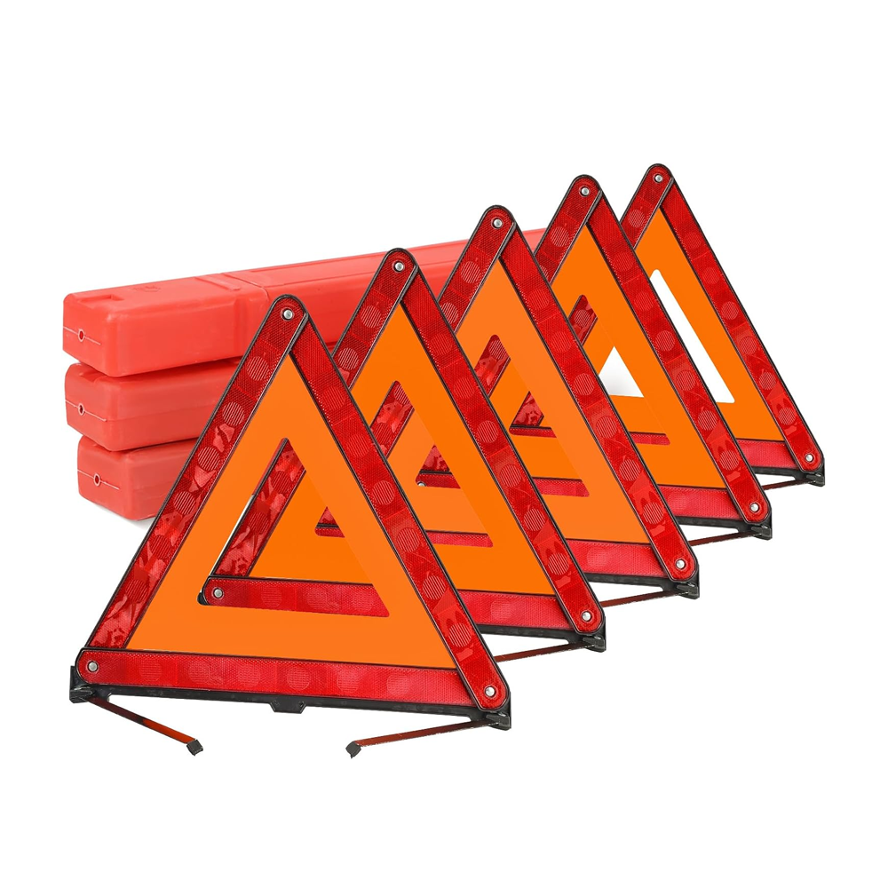 Olmecs 5 Pack Reflective Safety Triangle Kit