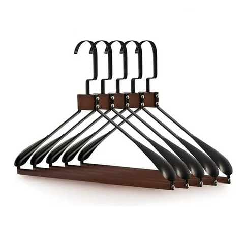 Willow 5Pc Pack 360° Hook Wire Jambo Walnut Hangers