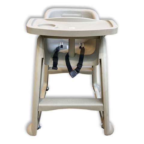 Olmecs Baby Chair with Wheels For Restaurant Base Grey