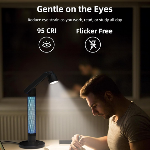 Smart Desk Lamp,Sunset Light and Ambient Light with Million RGB Color