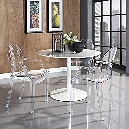 Olmecs Plastic Stool Transparent Color Acrylic Dining Chair Crystal Stool Bar