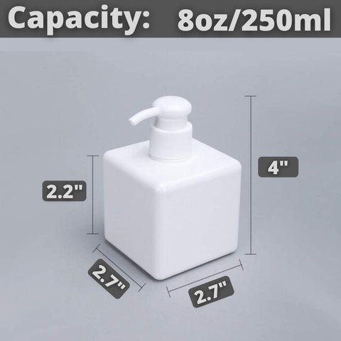 Willow 12Pc Manual soap Dispenser Plastic Lotion soap Bottle Container 250ml (12Pc Pack)
