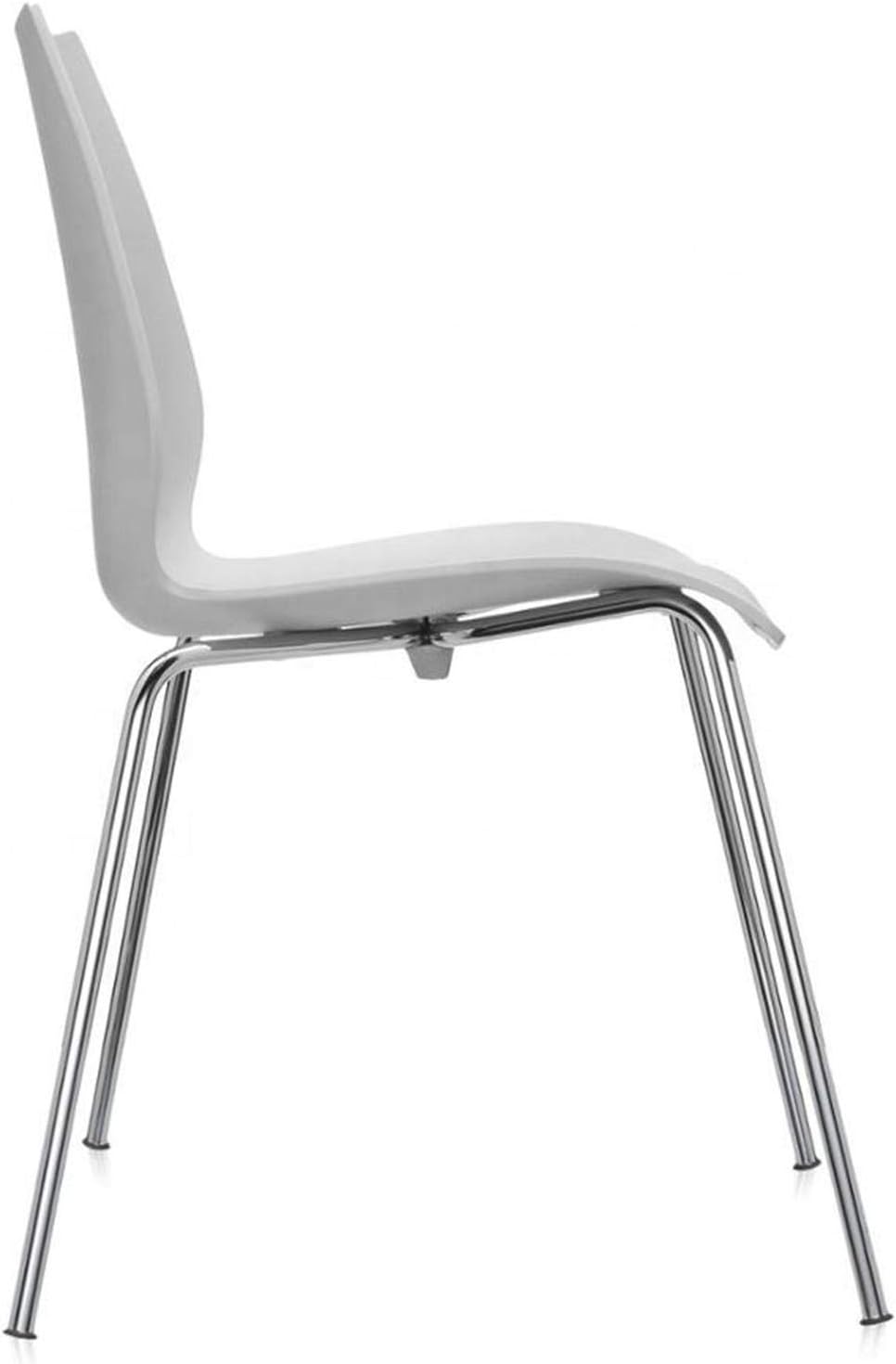 Olmecs Set of 2 Plastic Stackable Chair Metal leg Outdoor
