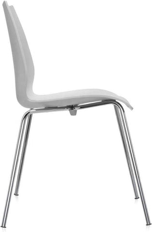 Olmecs Set of 2 Plastic Stackable Chair Metal leg Outdoor