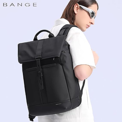 BANGE Roll Top Backpack Large Work Backpack for 15.6 inch Laptop Waterproof Anti-Theft Backpack