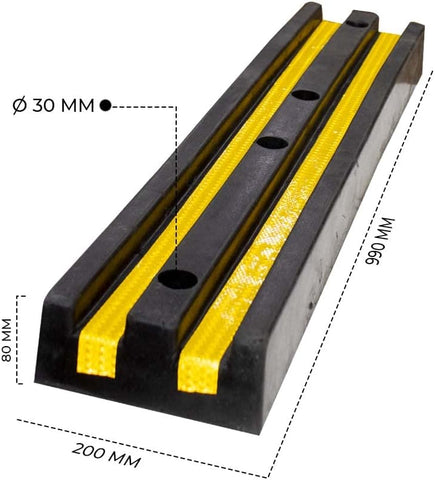 Heavy Duty Rubber Wall Guard for Protector 100 CM