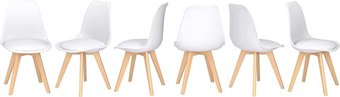 Olmecs Natural Wood Legs Mid Century Modern DSW Molded Shell Lounge Plastic Arm Chair