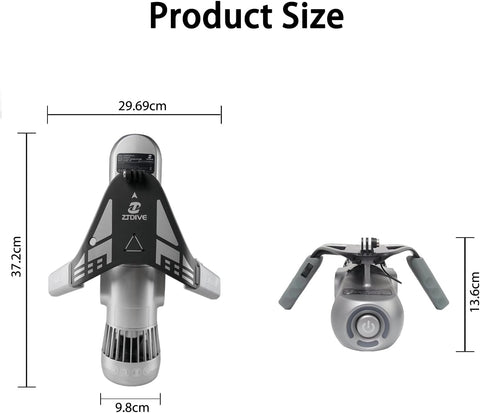 Underwater Scooter Jetdive - 3-Speed Modes (Up to 1.8m/s) - ZTDIVE