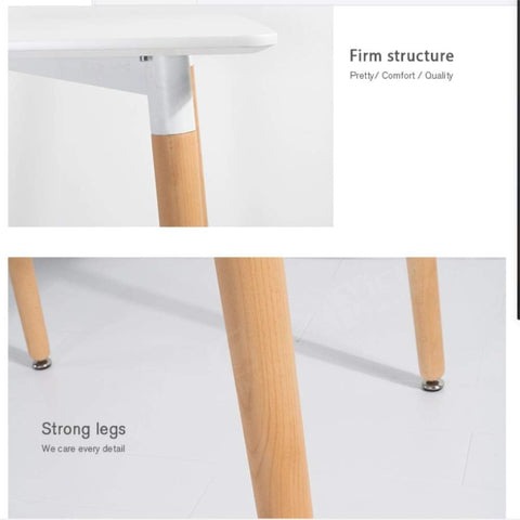Olmecs Modern Wood Dining Table Wooden Tabletop Kitchen Table