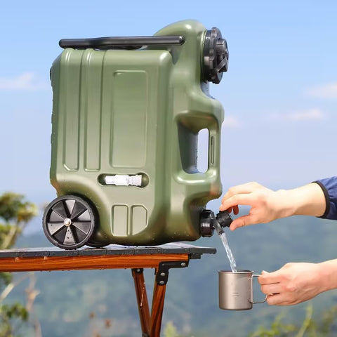 Portable Outdoor Camping Water Storage Container – BPA-Free, Durable Camping Water Jug with Spout & Accessories (28 Ltr)