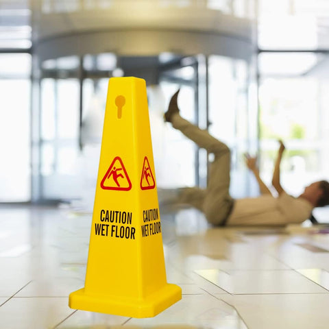 Olmecs 4 Sides View Caution Wet Floor Safety Cone