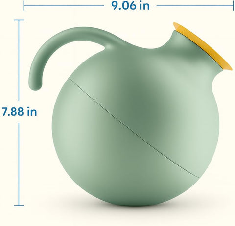 Vacuum Jug Globe 1.0L Stylish Thermos Jug for Hot & Cold Drinks, Double-Walled Insulation Danish Design -  Eva Solo