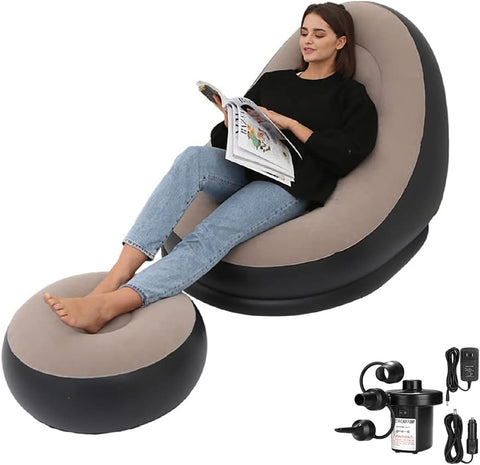 Inflatable Chair with Household air Pump,Air Sofa Inflatable Couch