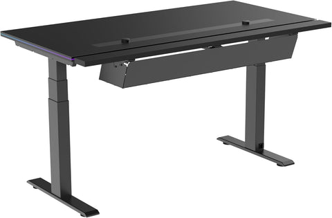 Navodesk APEX ULTRADESK, Electric Standing Desk with RGB Lighting (Black, 150 x 81 CM)