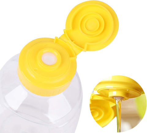 Willow 720ml Empty Plastic Honey Bottles Flip Top Squeeze Honey Jars Dispenser Squeezable Honey Containers for Syrups, Ketchup, Mayonnaise, Salad Dressing Pack of 12